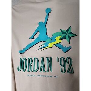 Air Jordan T-Shirt Men's 2XL XXL Ivory Vintage‎ '92 Long Sleeve DV1469-219